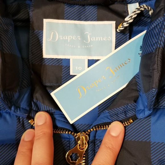 Draper James Jackets & Coats Draper James Buffalo Check Vest Nwt